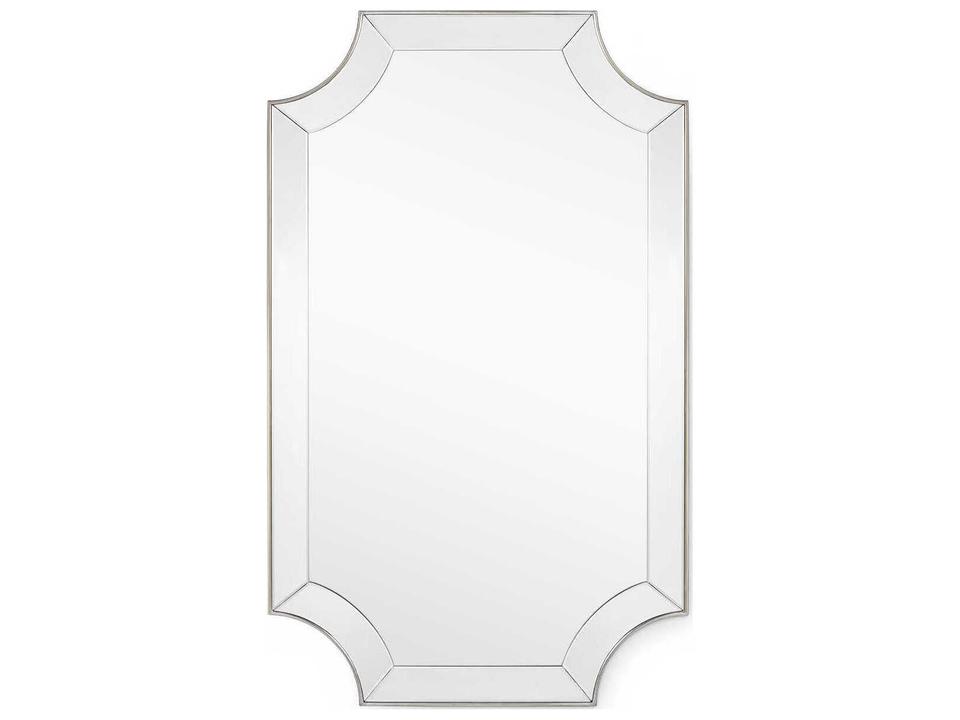 Everly Clear Wall Mirror in Silver Leaf