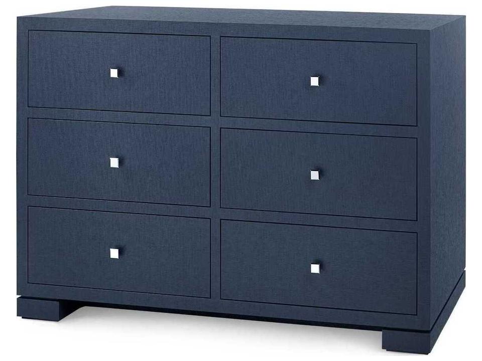 blue grasscloth dresser Frances Extra Large 6-Drawer with Glass Top, Deep Navy Navy blue Size:M - L swatches-so-far-so-good-maxi-dress Rielle Square Neck Sleeveless Drawers feature an English