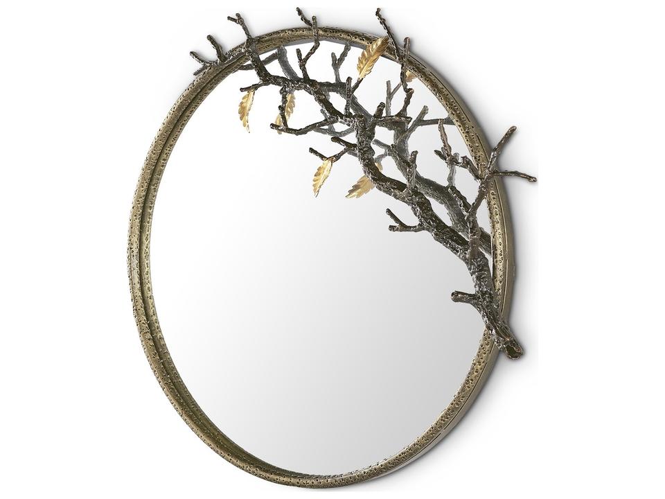 Gold Wall Mirror Round