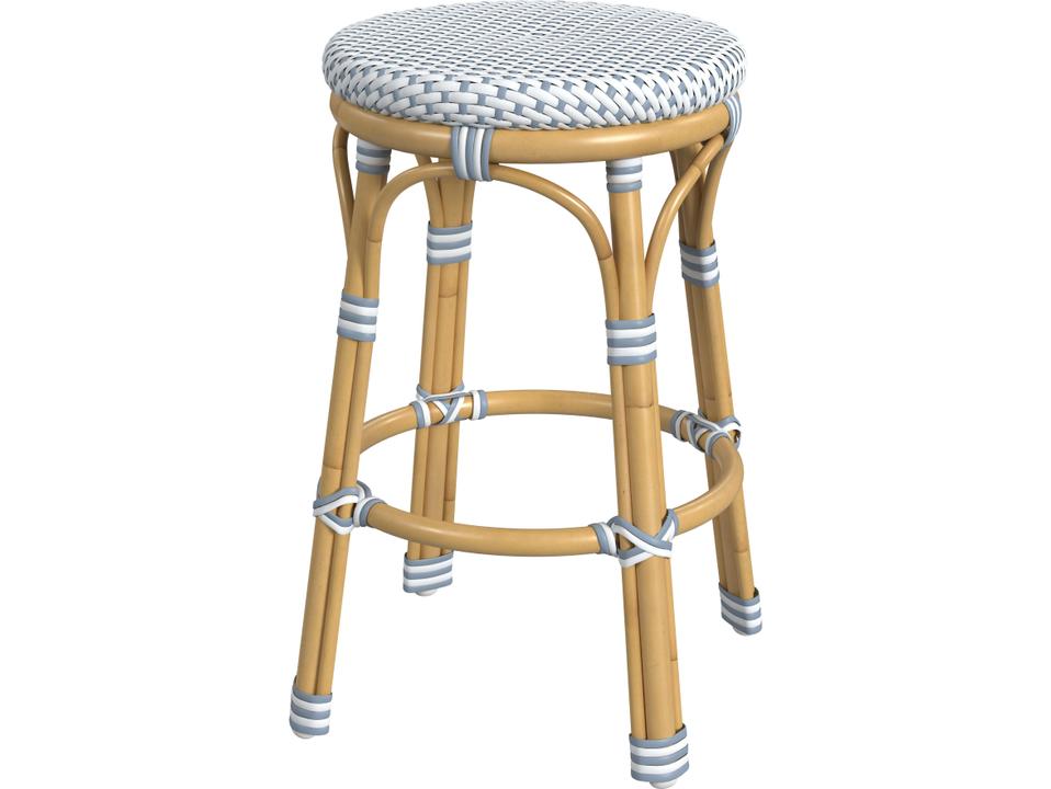 Tobias Outdoor Aluminum Wicker Counter Stool