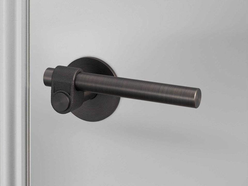 Smoked Bronze Passage Door Handle Set