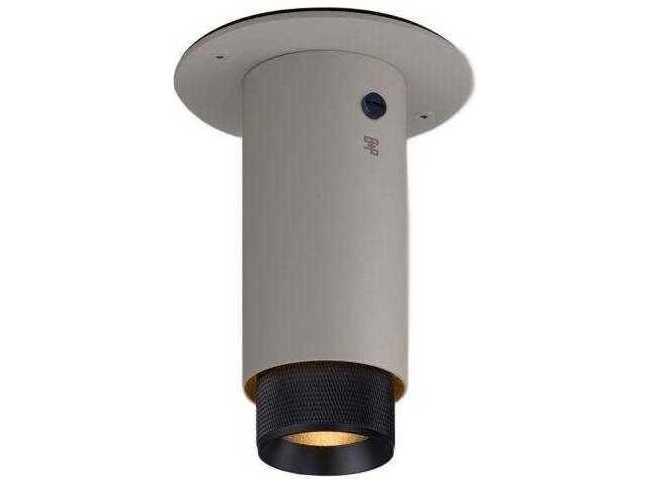 Exhaust Cross Flush Mount Spotlight in Stone and Black