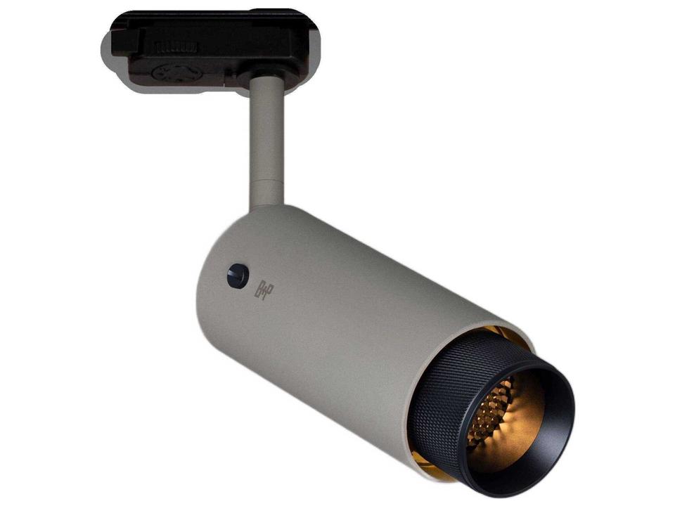 Exhaust 1-Light LED Cross Track Spot Light in Stone Black