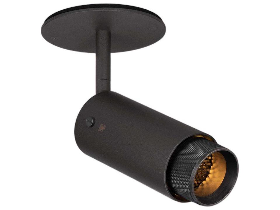 Exhaust 1-Light Flush Mount Spot Light in Graphite and Smoked Bronze