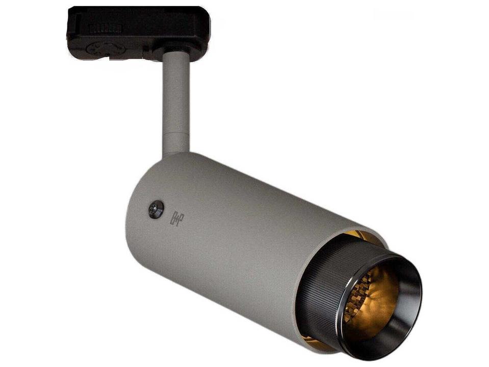 Exhaust 1-Light Linear Track Light in Stone and Gun Metal