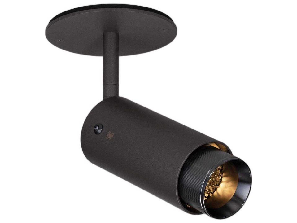 LED Spotlight Gun Metal with Linear Knurl Detail