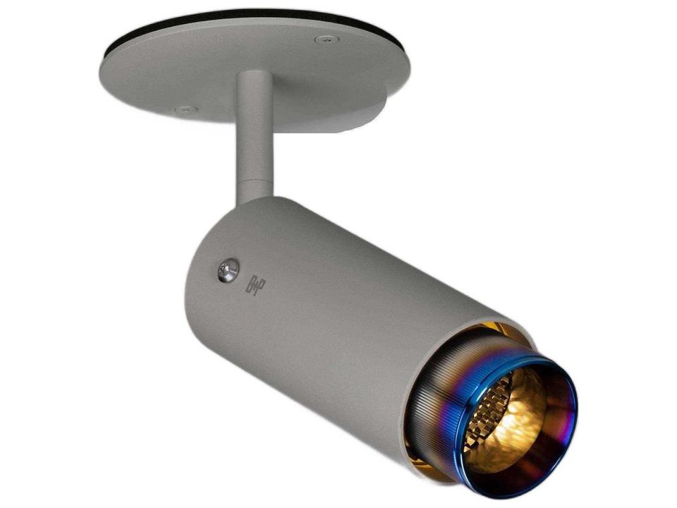 Exhaust 1-Light Adjustable Spotlight in Stone Burnt Steel