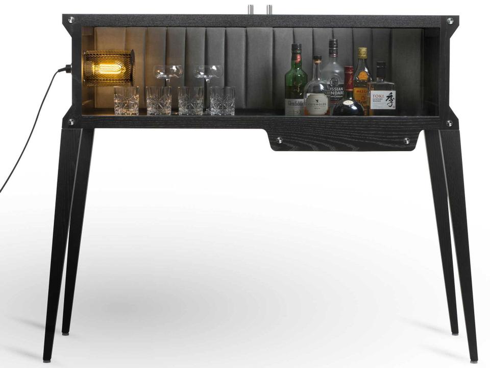 The Rockstar Black Ash Bar Cabinet