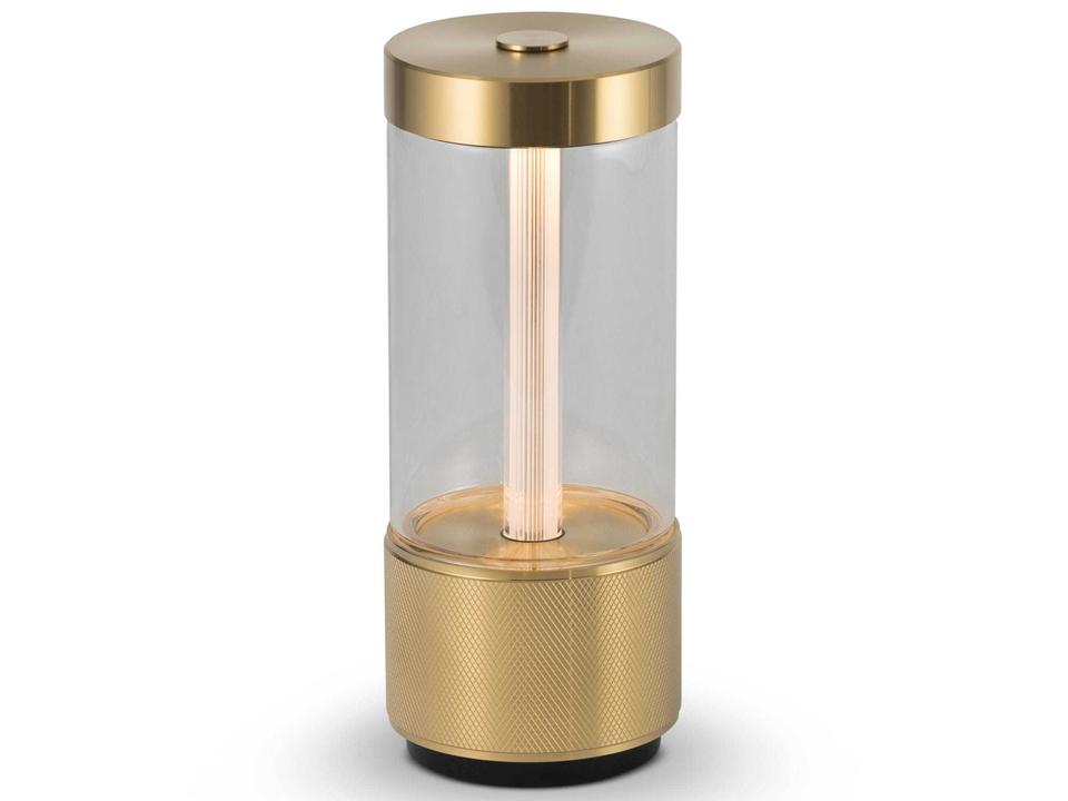 Takeout Cross 1-Light Portable Outdoor Lamp in Brass