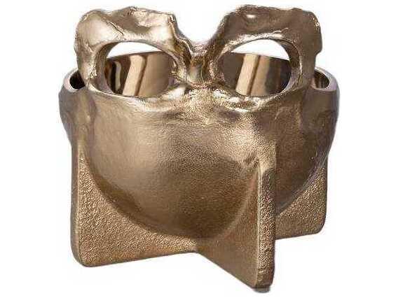 Travis Barker Brass Skull Decorative Bowl