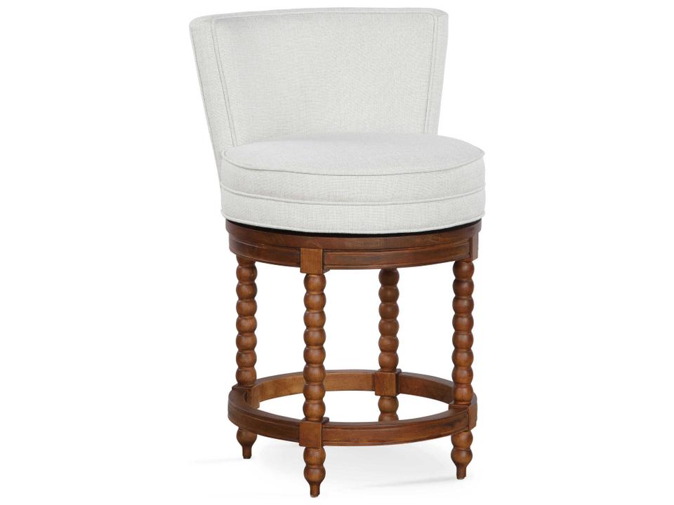 Lind Island Upholstered Memory Swivel Counter Stool