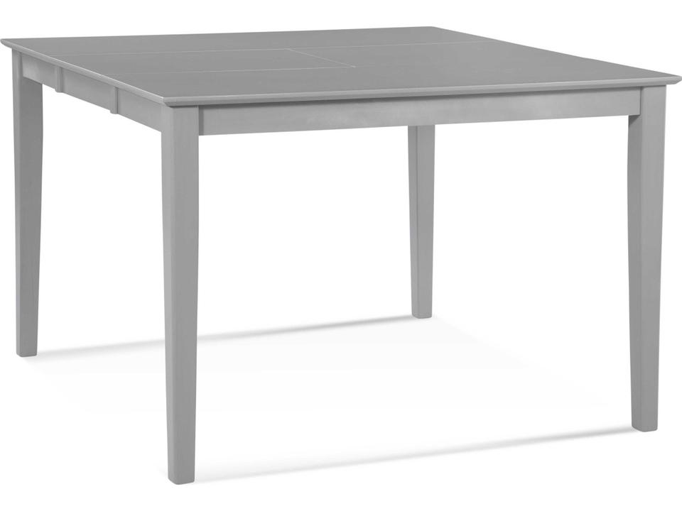 Hues 54-Inch Square Extension Counter Table in Rubberwood