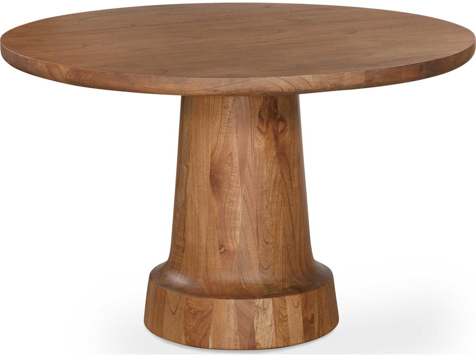 Lempa Round Dining Table in Wood with Customizable Finish