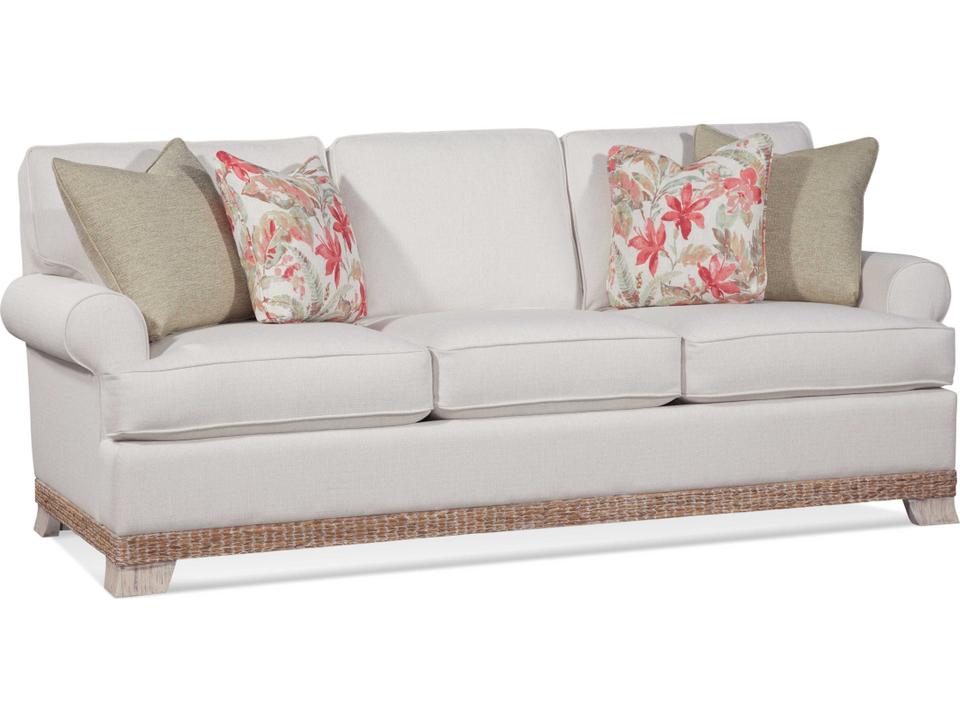 Fairwind Queen Sleeper Sofa in Hatteras Finish with Custom Fabric