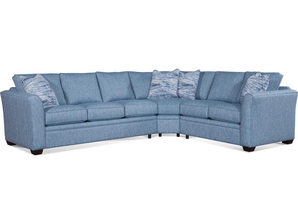 Bridgeport 3-Piece Wedge Sectional Sofa with Sleeper