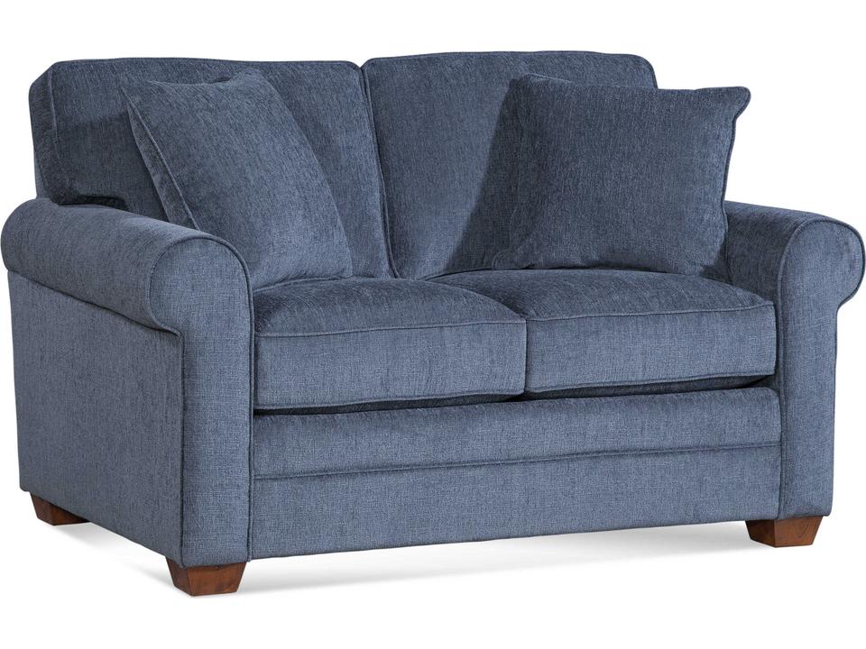 Bedford 2-Seat Upholstered Loveseat with Rolled Arms