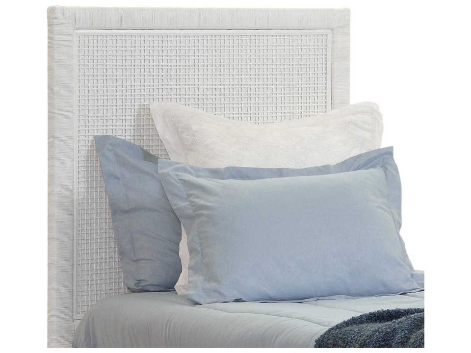 Naples Twin Panel Headboard Wicker and Rattan Coastal Style