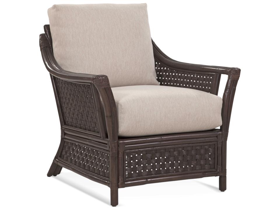 Boca Rattan Upholstered Accent Chair with Custom Fabric