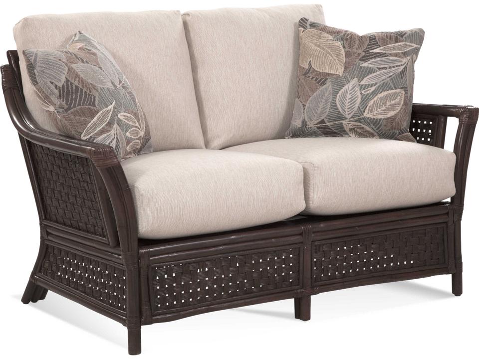 Boca Rattan Upholstered Loveseat with Custom Fabrics