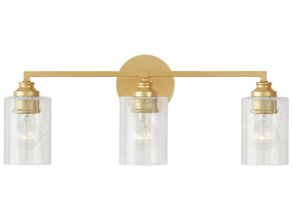 3-Light Milan Vanity Light in Capital Gold