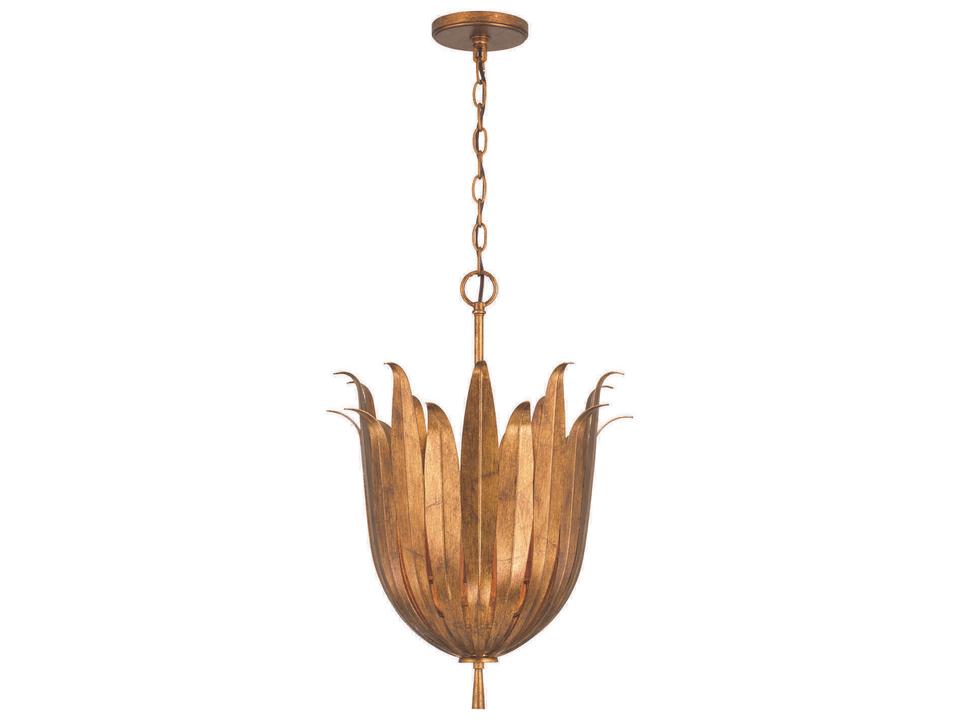 Eden 4-Light Pendant Light in Antique Gold