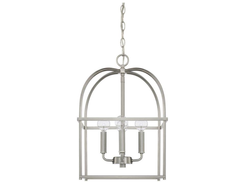 Aubrey 4-Light Foyer Pendant Light in Brushed Nickel
