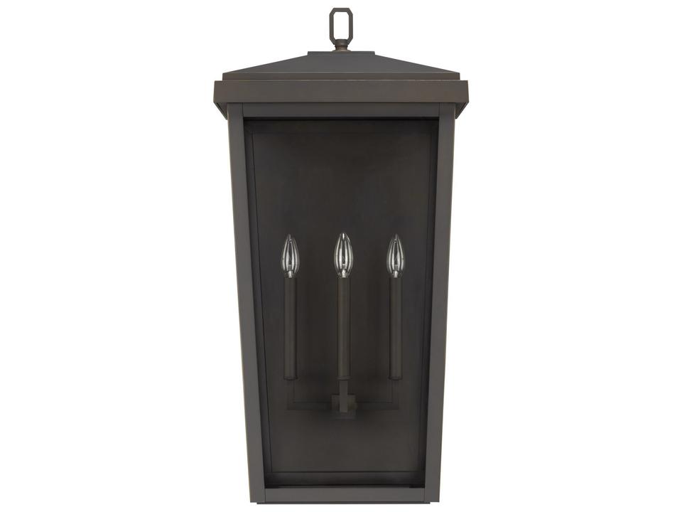Donnelly 3-Light Outdoor Wall Lantern in Oiled Bronze