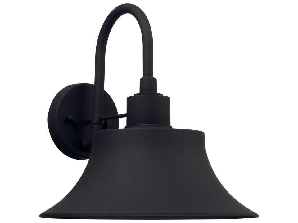 Brock 13-Inch 1-Light Outdoor Wall Light in Black