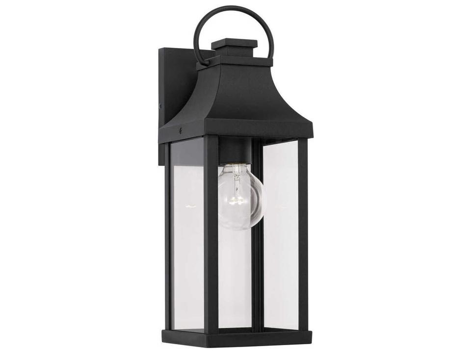 Bradford 17.25-Inch 1-Light Outdoor Wall Lantern in Black