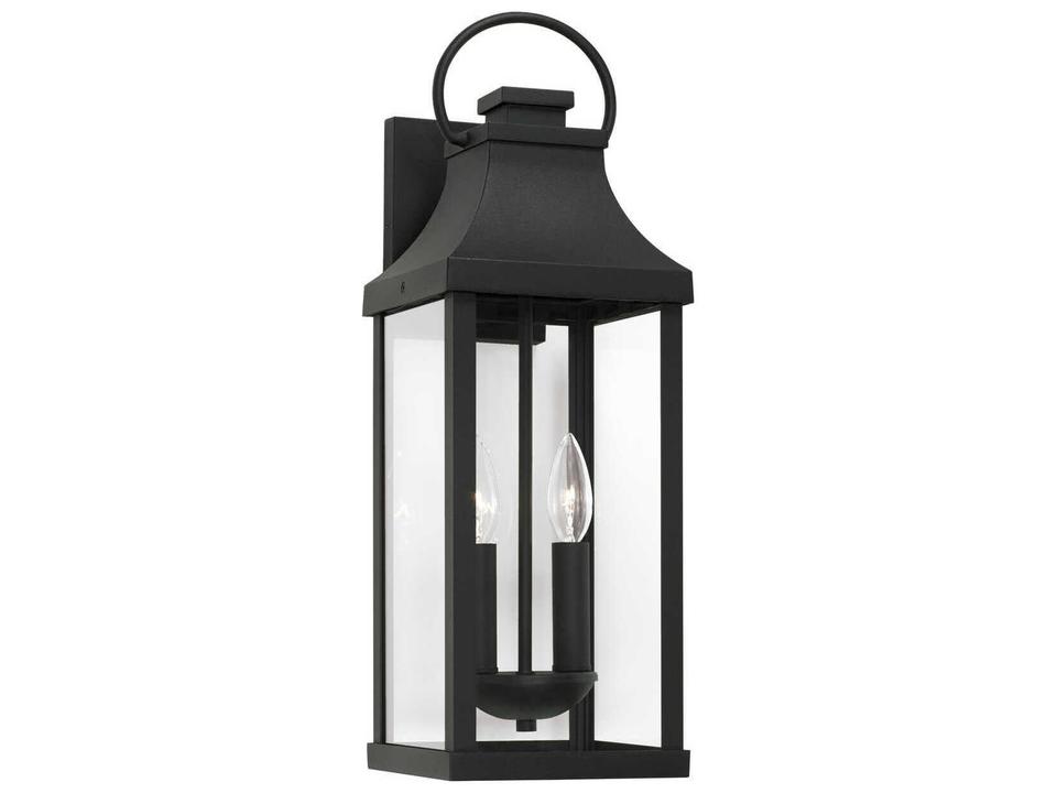 Bradford 2-Light Outdoor Wall Lantern in Black