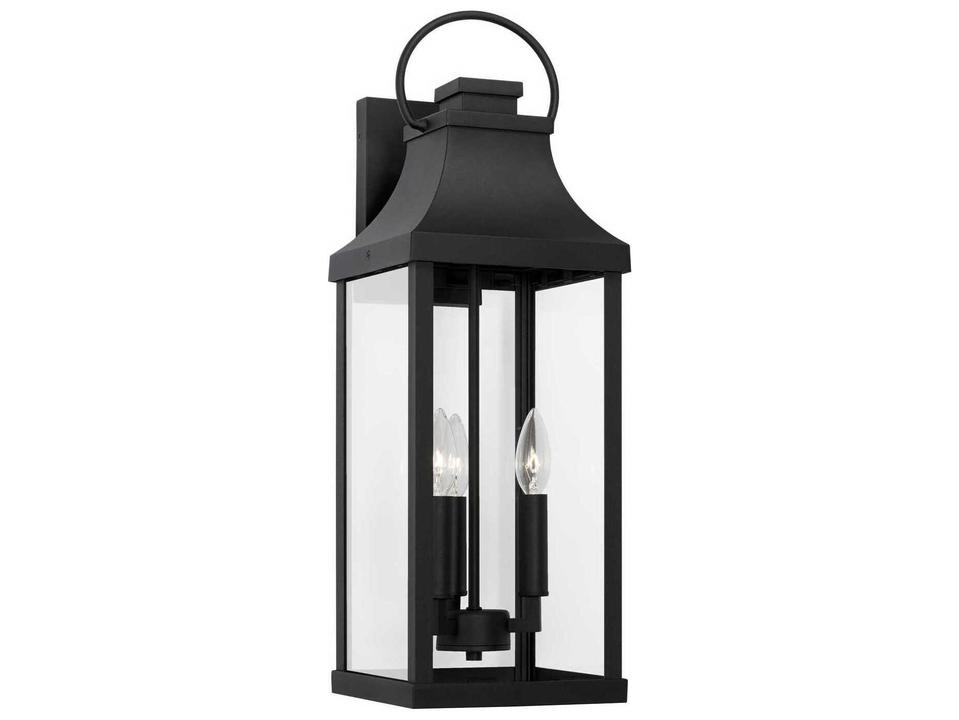 Bradford 3-Light Outdoor Wall Light in Black