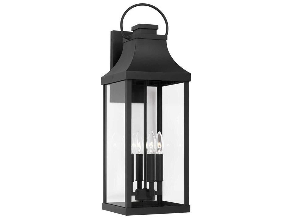 Bradford 4-Light Outdoor Wall Lantern in Black