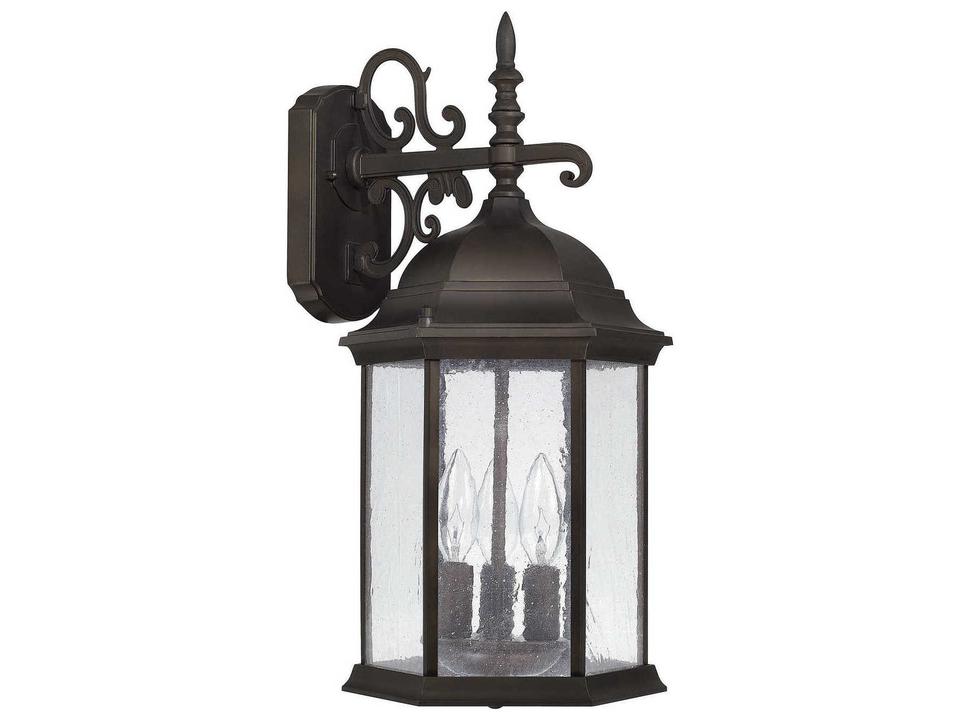 Main Street 3-Light Outdoor Wall Lantern in Old Bronze