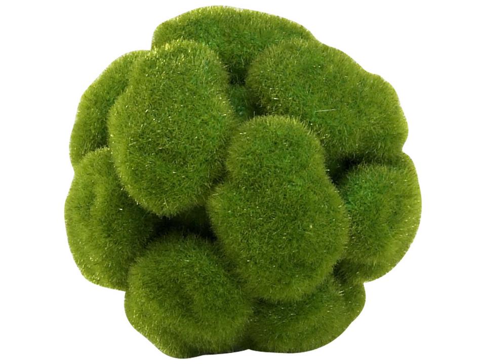 Small Moss Decorative Sphere in Moss Green