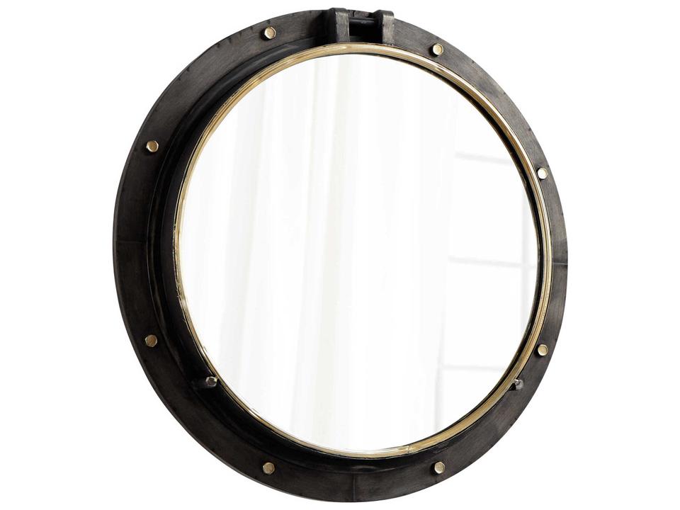 Barrel Round Wall Mirror in Canyon Bronze and Gold