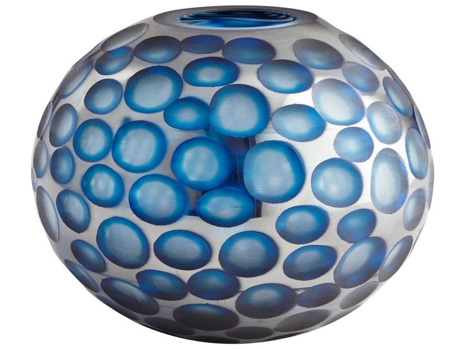 Toreen Blue Glass Vase