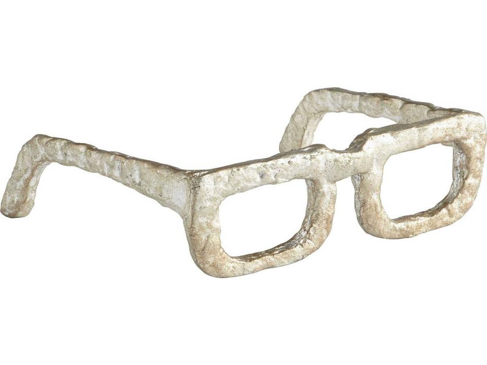 Sculptured Spectacles Medium Iron Sculpture in Antique Silver