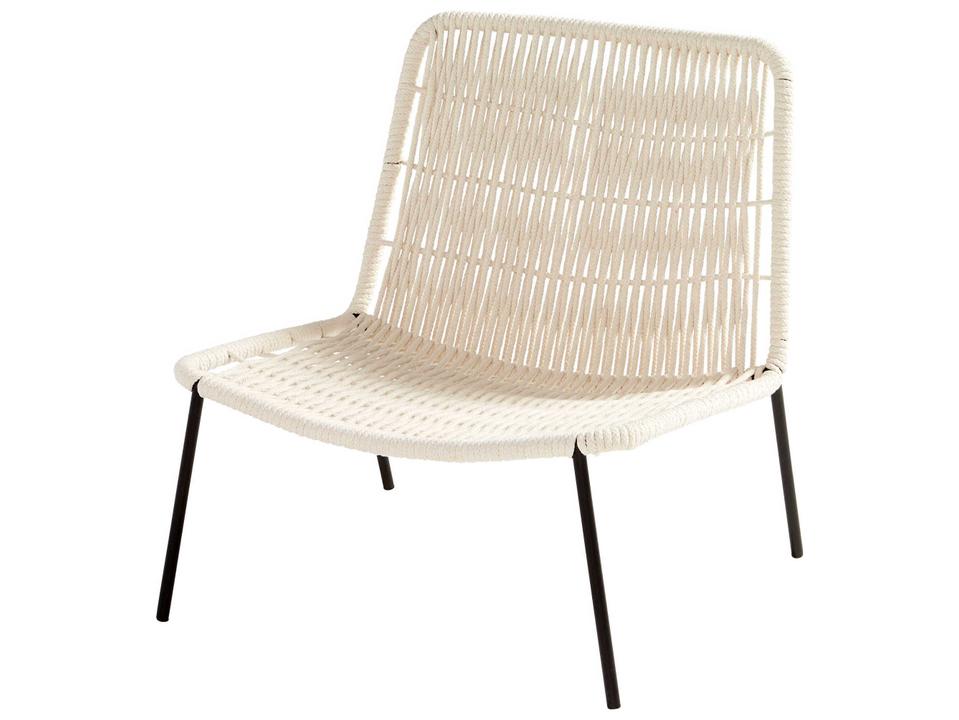 Althea Contemporary White Accent Chair
