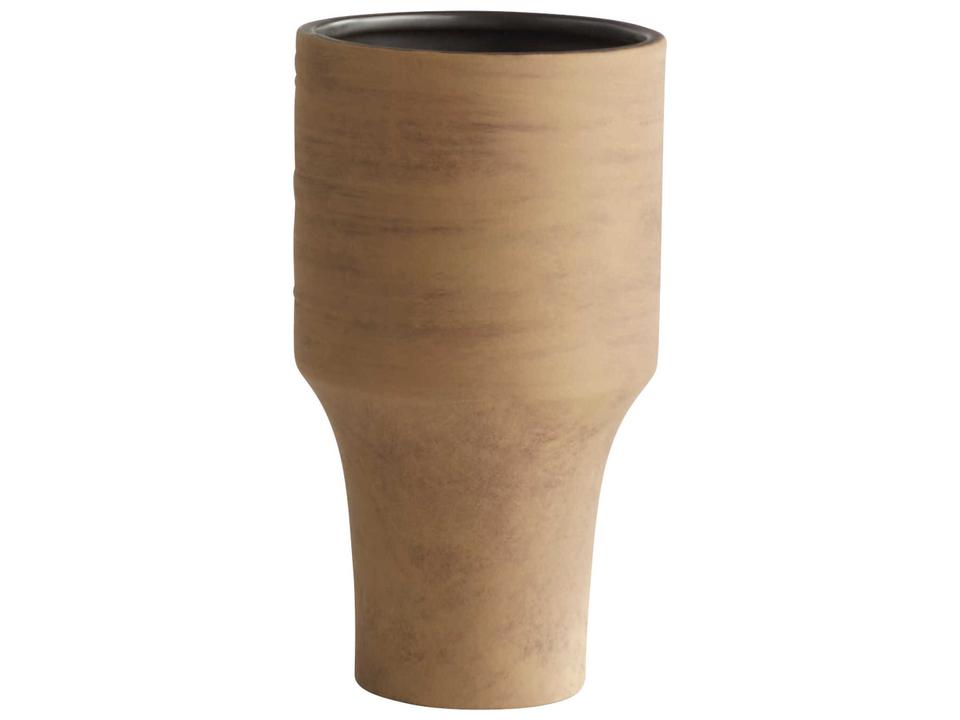 Amphora Small Unglazed Brown Ceramic Vase