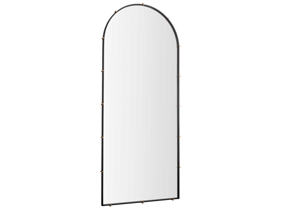 Klipp 76 x 32 Inch Arched Wall Mirror in Black