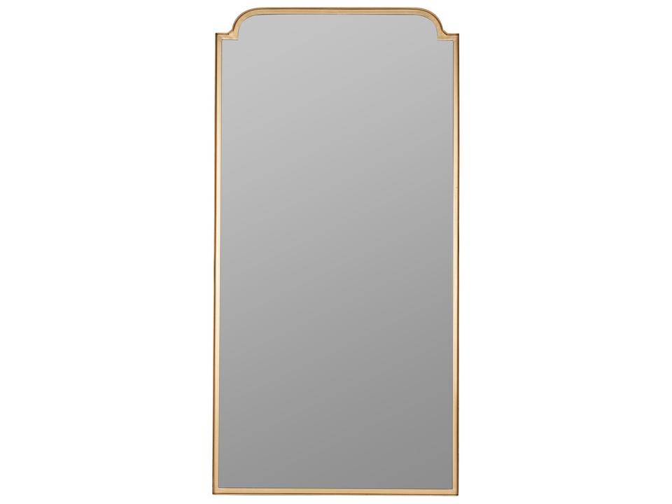 Heidi 48-Inch Rectangle Wall Mirror in Gold Metal