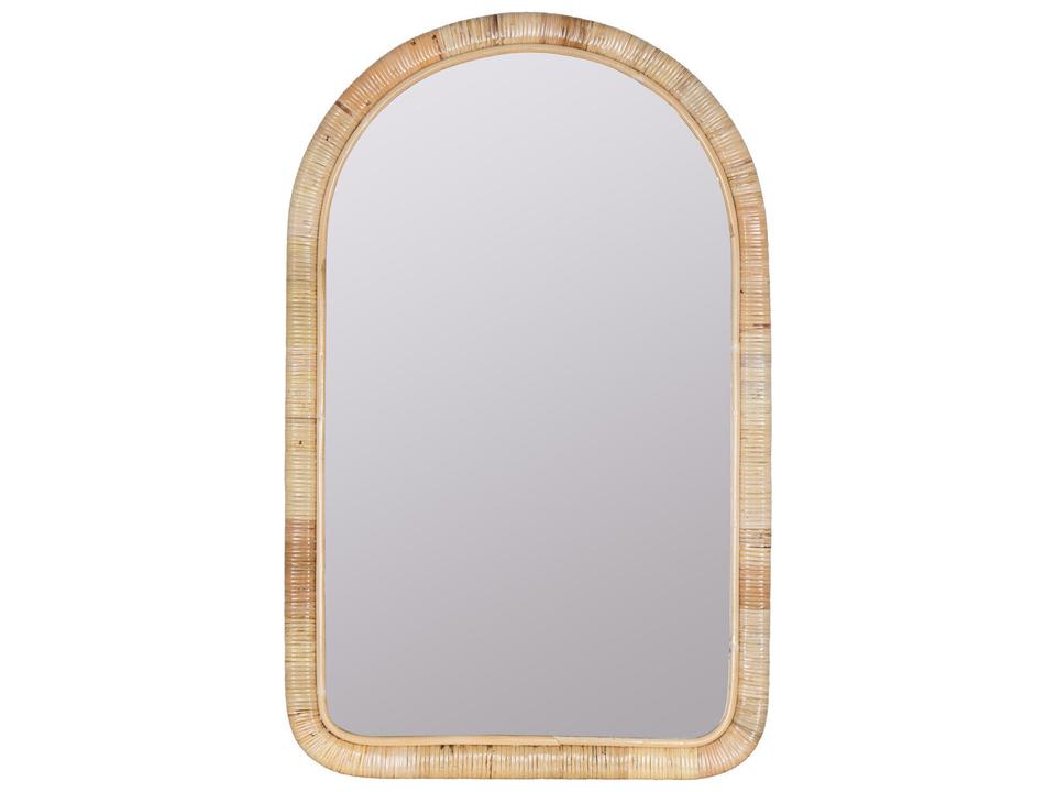 Brienne Rattan Wall Mirror in Natural Finish