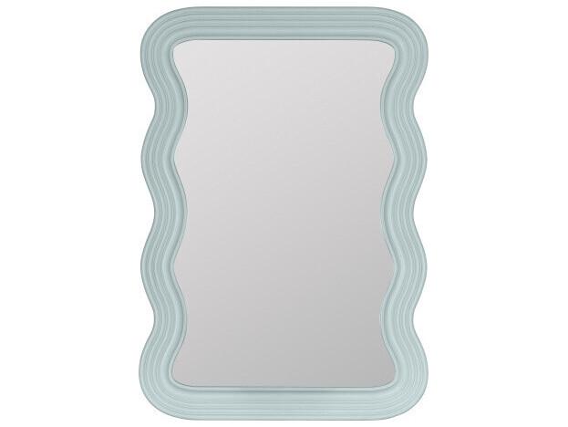 Frances Iceberg Rectangle Wall Mirror in Engineered Hardwood