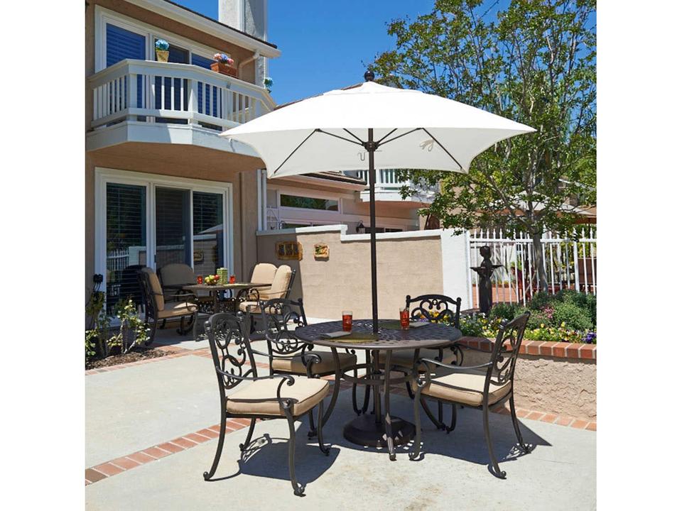 Venture Series 6-Foot Square Commercial Patio Umbrella with Push Lift