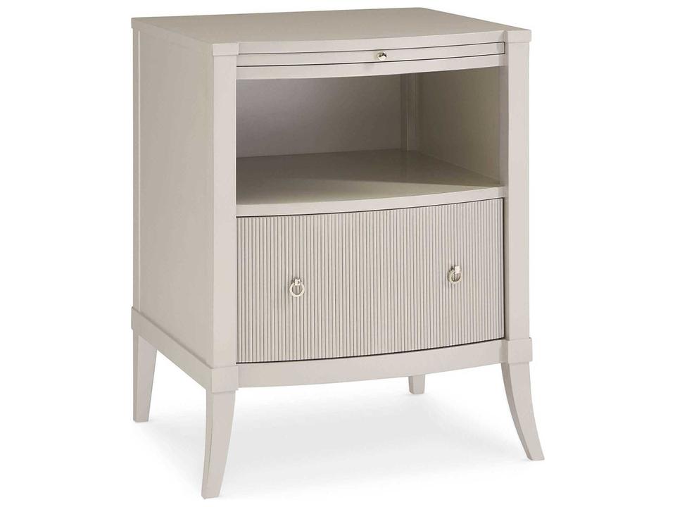 New Love Nightstand in Matte Pearl and Whisper of Gold