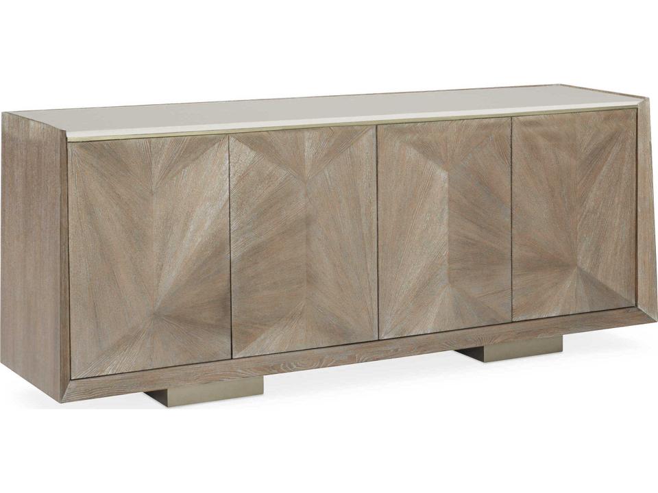 Point Of View Buffet Ash Driftwood Stone Top
