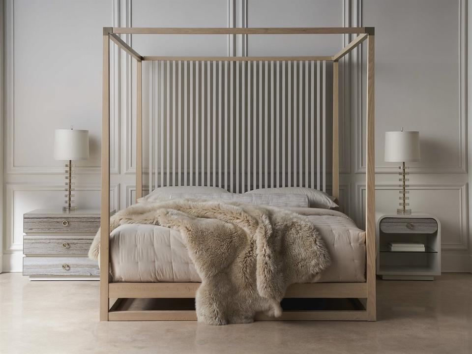 Classic Pinstripe Light Bedroom Set
