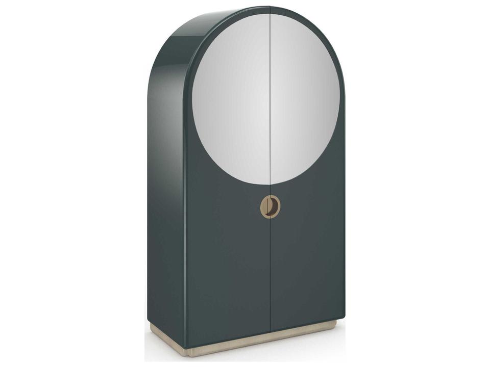 Gelee Armoire Apatite with Crystal Grey Mirror and Whisper of Gold Accents
