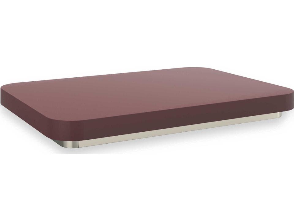 Periphery Rectangular Wood Rouge Red Gloss Coffee Table