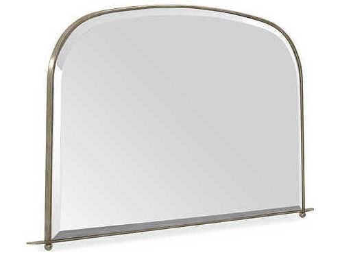 Replique Rectangular Mirror with Arched Top in Brushed Gold